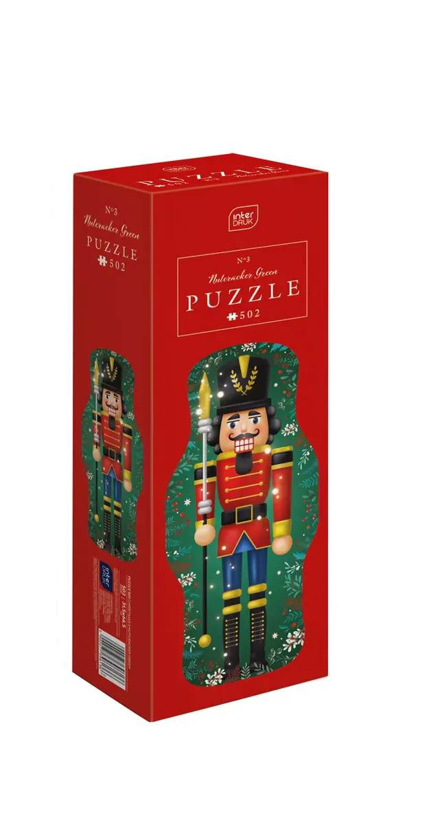 Puzzle Crăciun: „Spărgătorul de nuci” – formă verde