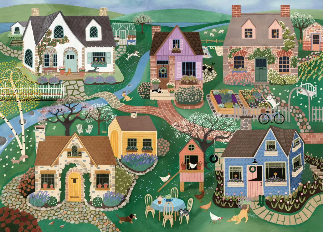 Puzzle Cottage Lane