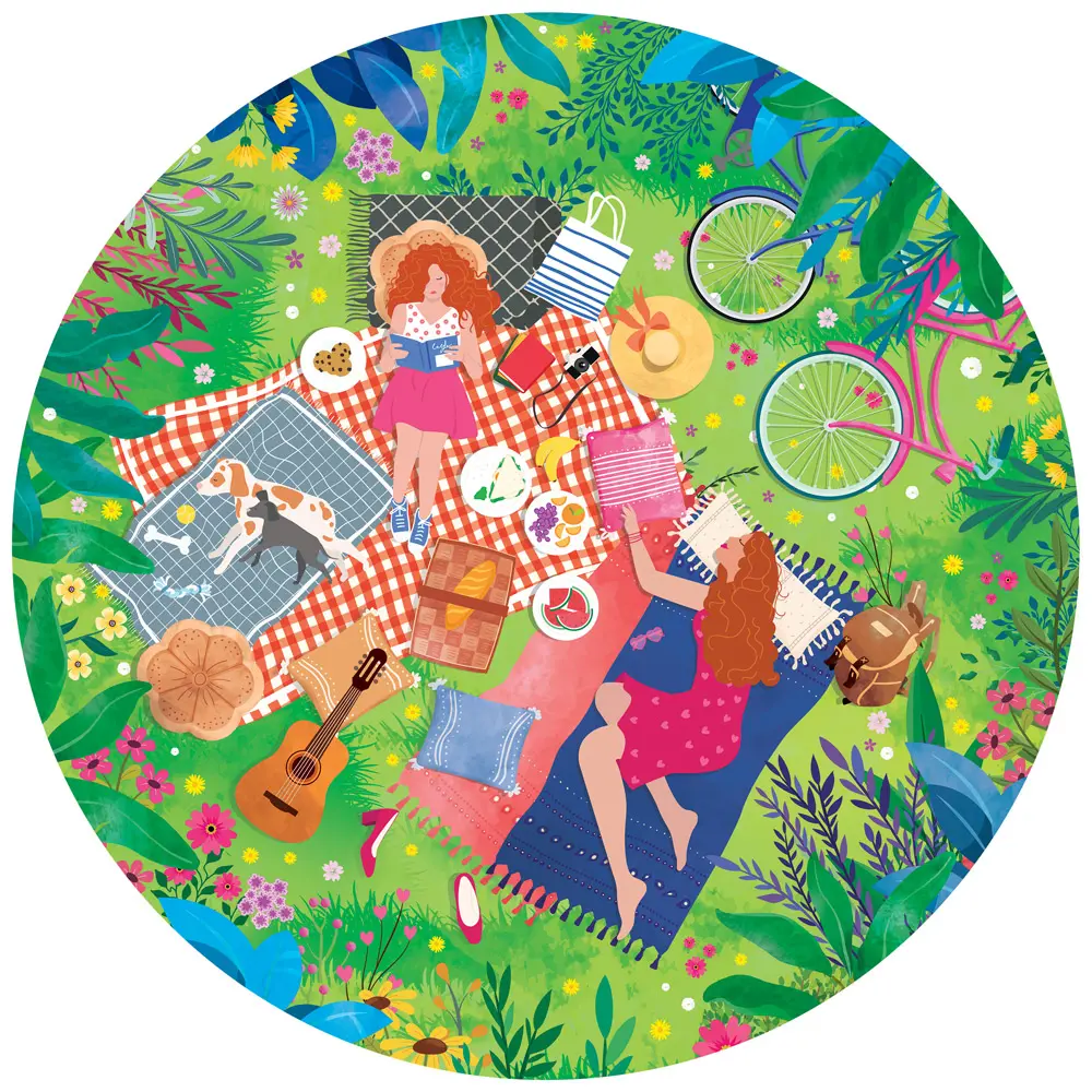 Puzzle Round Puzzle - The Picnic
