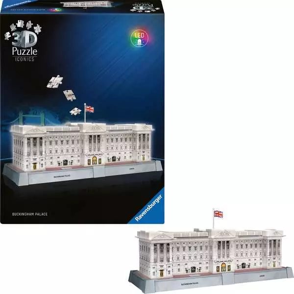 Puzzle 3D Buckinghamský palác, Londýn LED