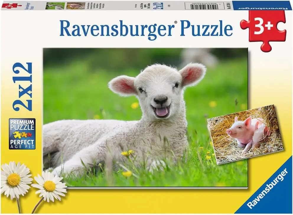 Puzzle 2x12 Unsere Bauernhoftiere