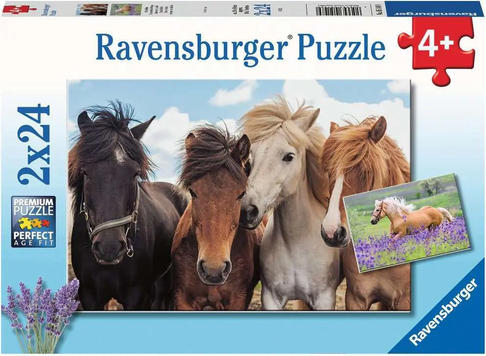 Puzzle 2x24 Konjska ljubezen