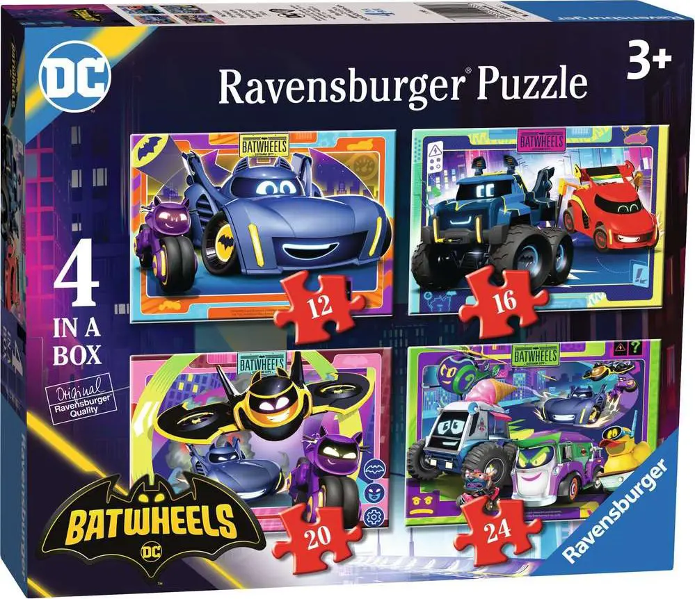 Puzzle 4 proti 1 Batwheels