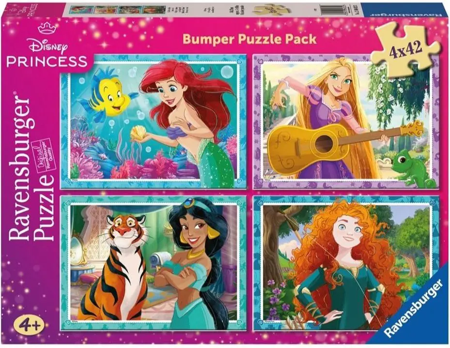 Puzzle 4x42 Disney princess