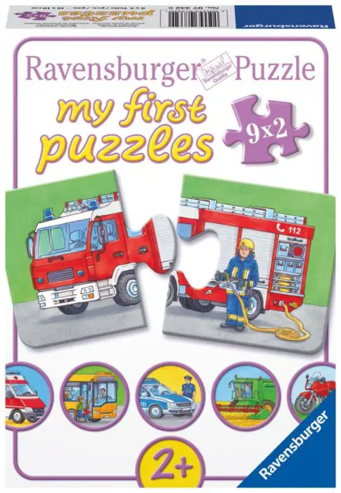 Puzzle 9x2 My First Puzzles: Emergency vehicles