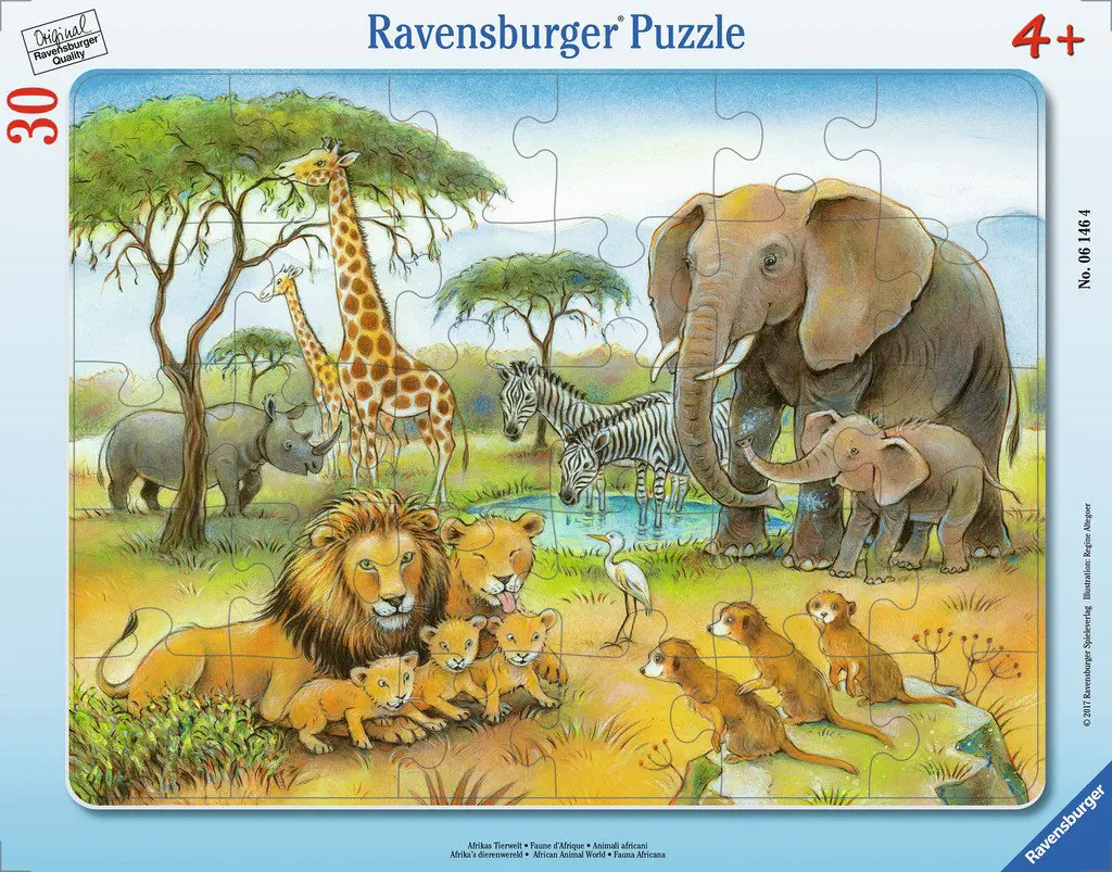 Puzzle  Lumea animalelor africane