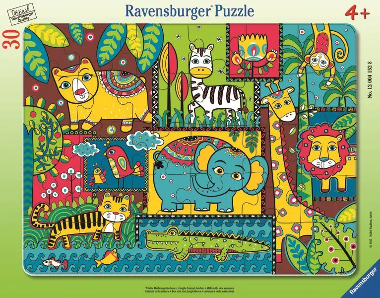 Puzzle Zvieratá v džungli