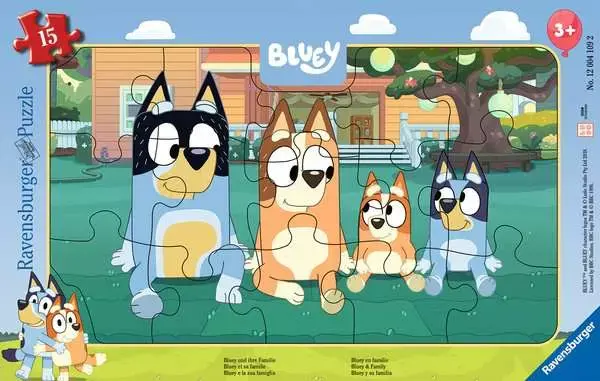 Puzzle Bluey a rodina
