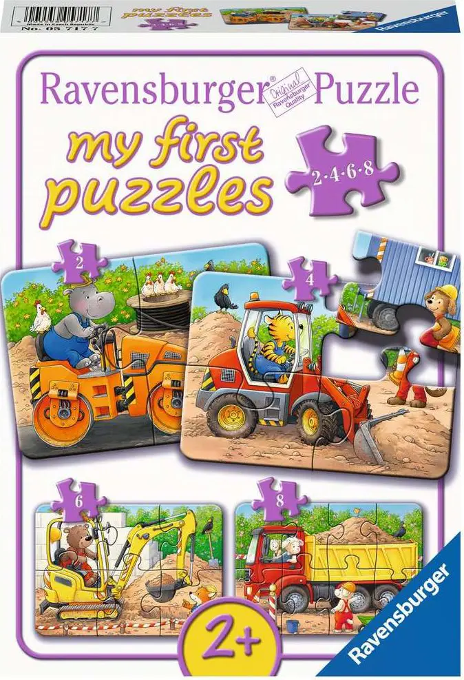 Puzzle My First Puzzles: Animals on the construction site