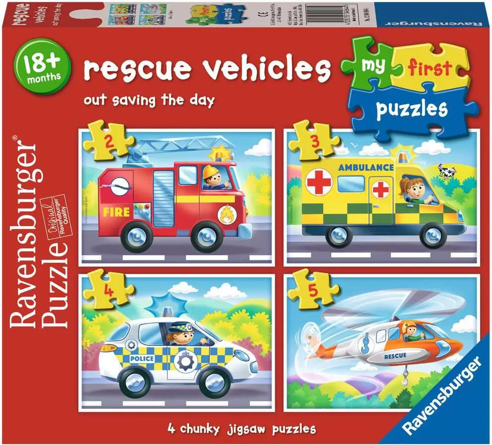 Puzzle Meine ersten Puzzles: Rettungsfahrzeuge