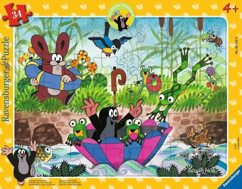 Puzzle The Little Mole: Bath Fun with Friends