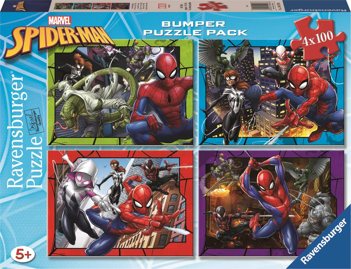 Puzzle 4x100 Spiderman