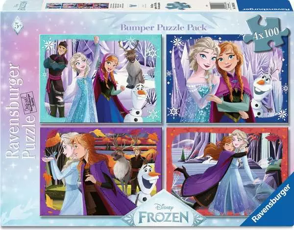 Puzzle 4x100 Frozen
