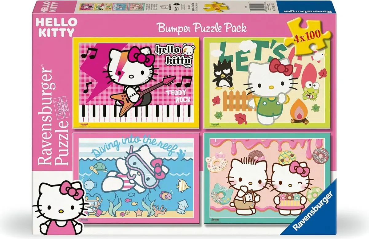 Puzzle 4x100 Hello Kitty