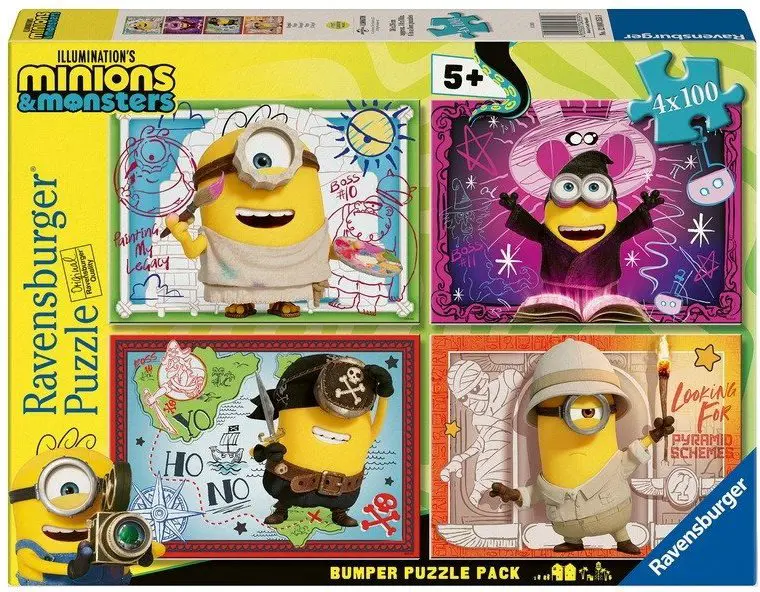 Puzzle 4x100 Minions & Monsters: Oops