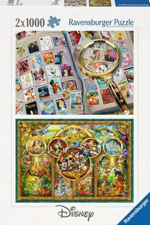 Puzzle 2x1000 Disney