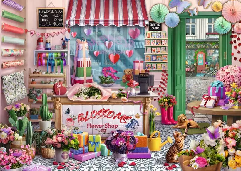 Puzzle Kvetiny Kvetinárstvo