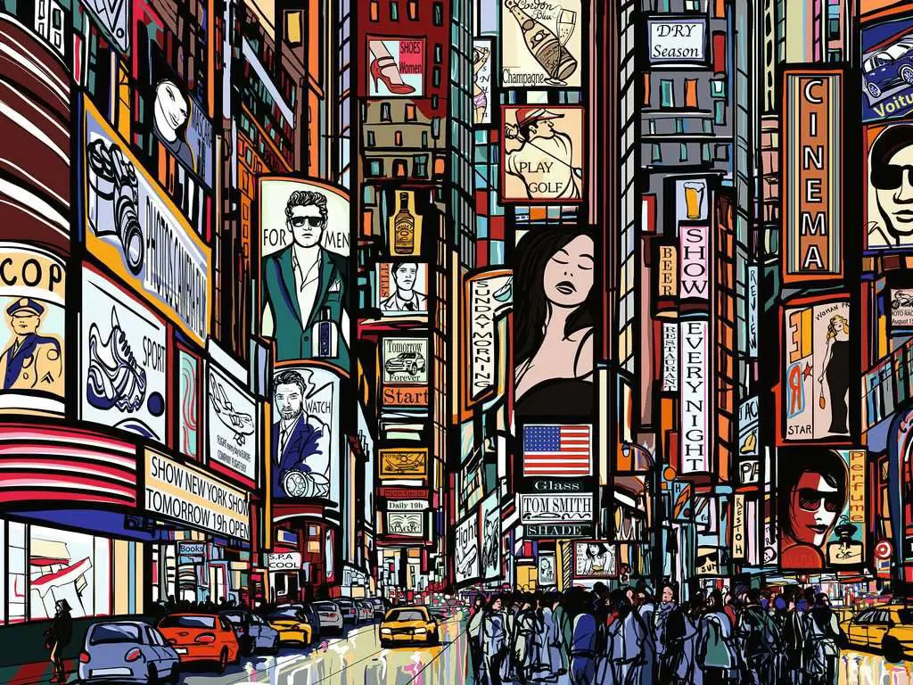 Puzzle New York haute en couleur