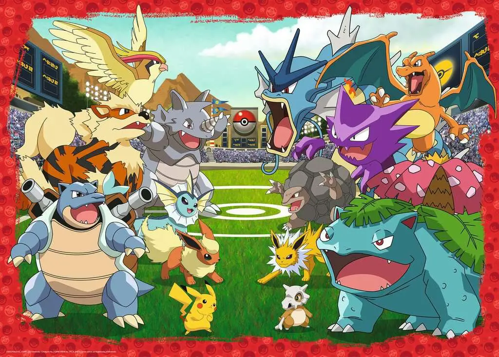 Puzzle Konfrontácia medzi pokémonmi