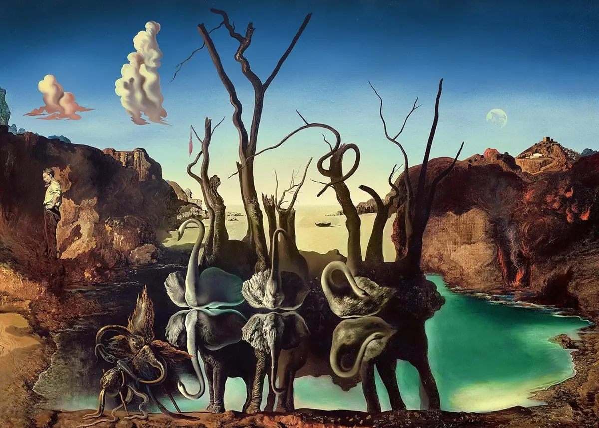 Puzzle Dali: Swans Reflecting Elephants 1000