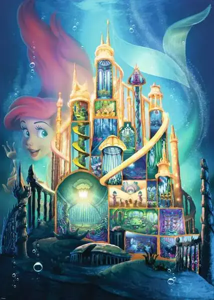 Puzzle Kolekcia Disney Castle: Ariel