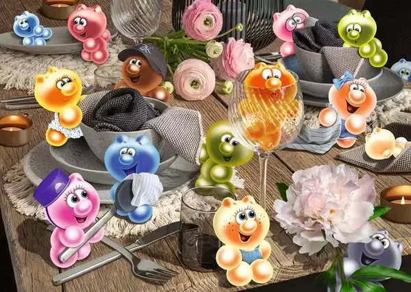 Puzzle Gelini: Príprava stola