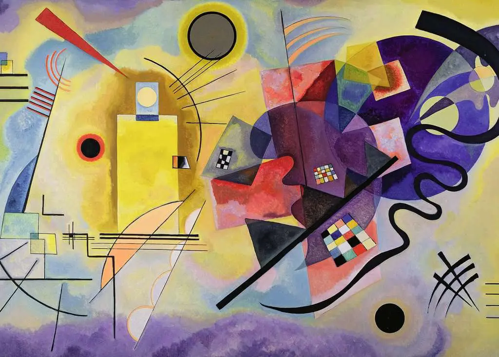 Puzzle Kandinsky Wassily: Yellow, red, blue