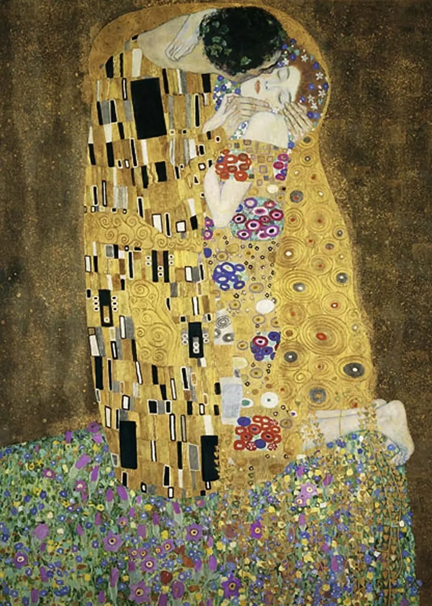 Puzzle Gustav Klimt: Sărutul