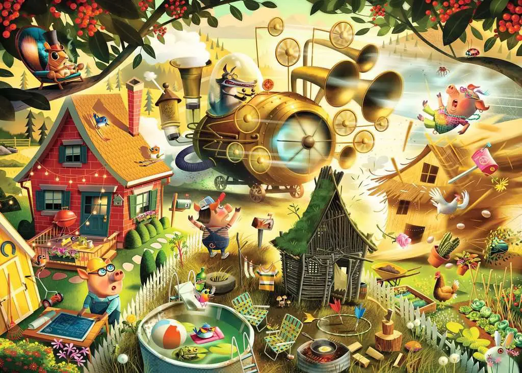 Puzzle Look Out Little Pigs!