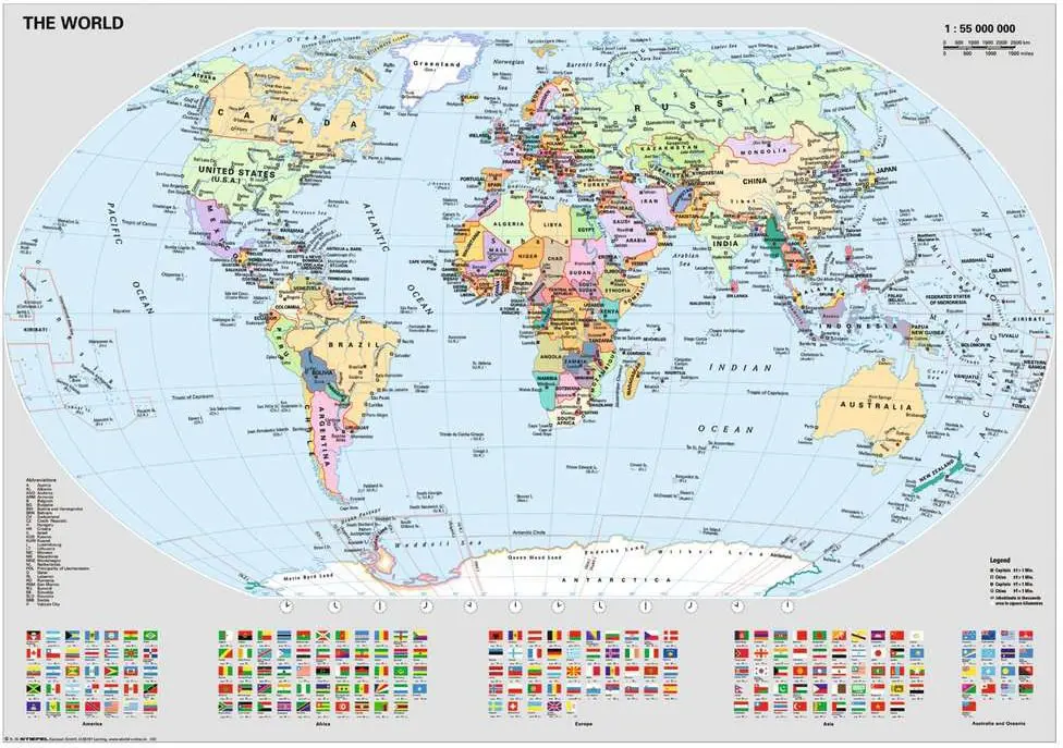 Puzzle Political World Map 2