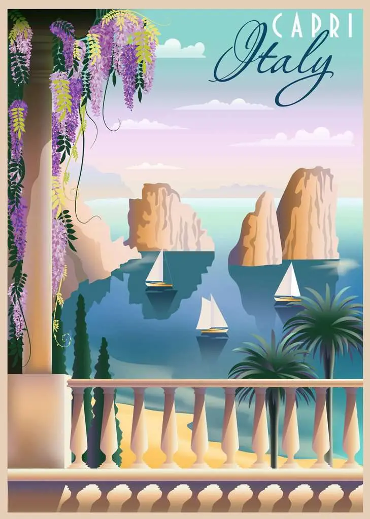 Puzzle Poscard from Capri