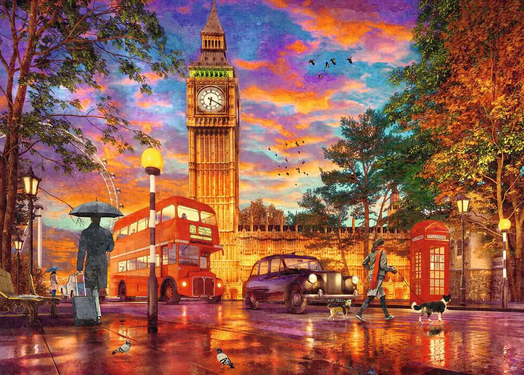 Puzzle Apus de soare la Big Ben