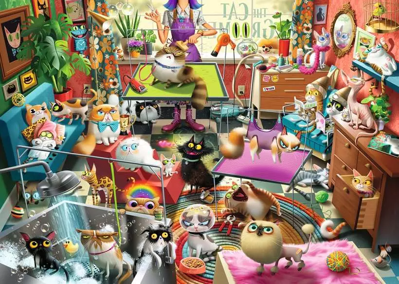 Puzzle The Cat Groomer