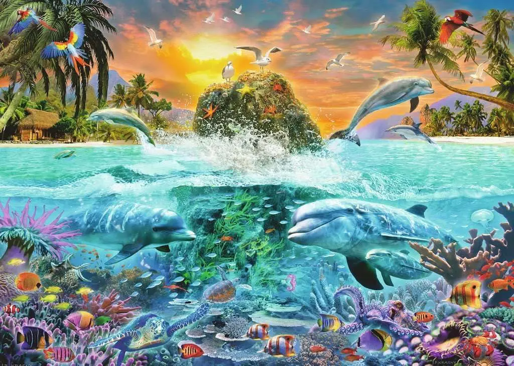 Puzzle Podvodný ostrov