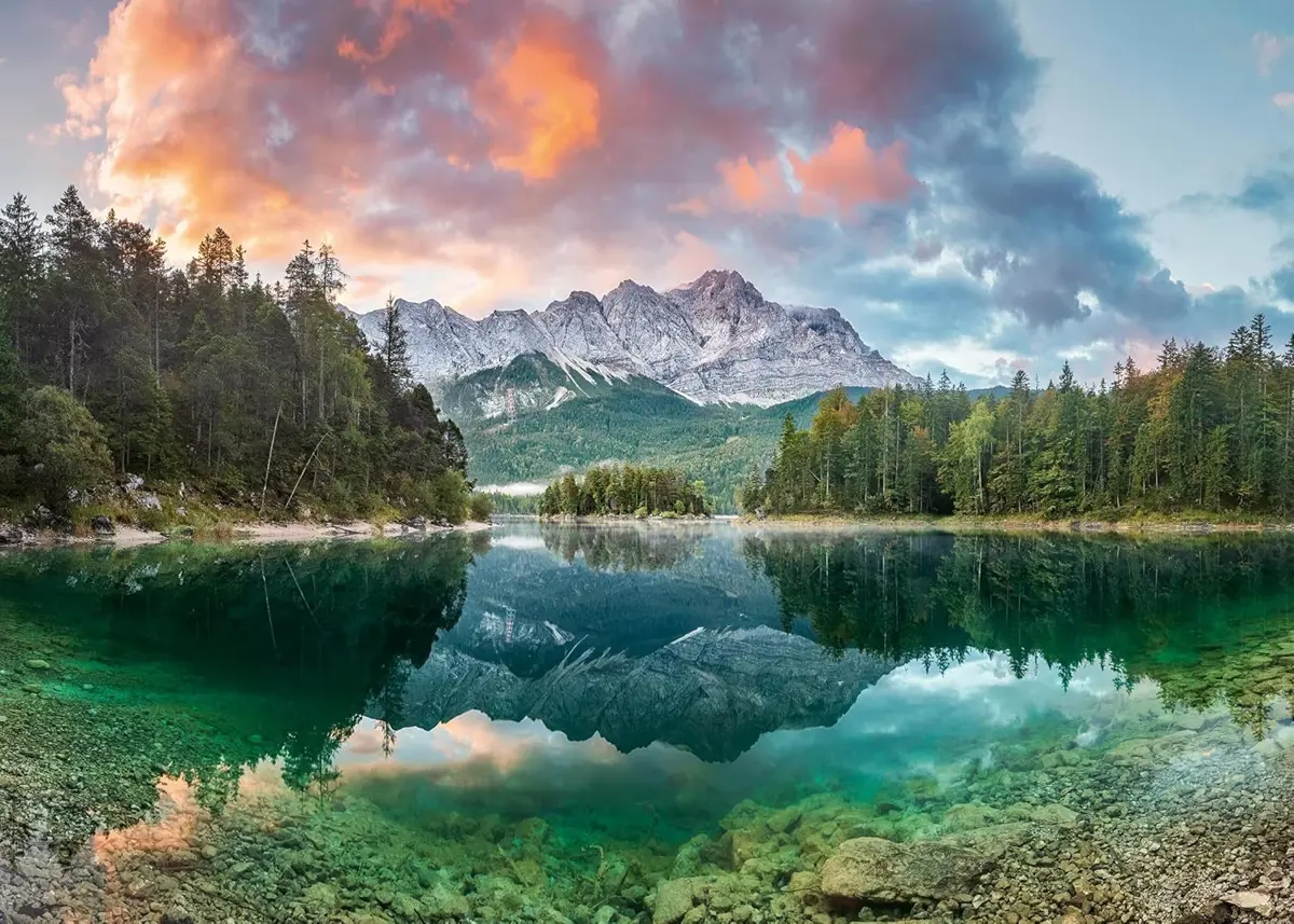 Puzzle Zugspitze at the Eibsee