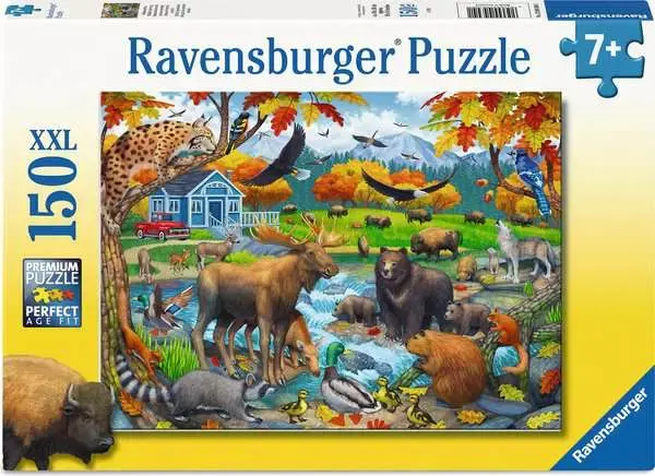 Puzzle Zhromaždenie divokej zveri XXL