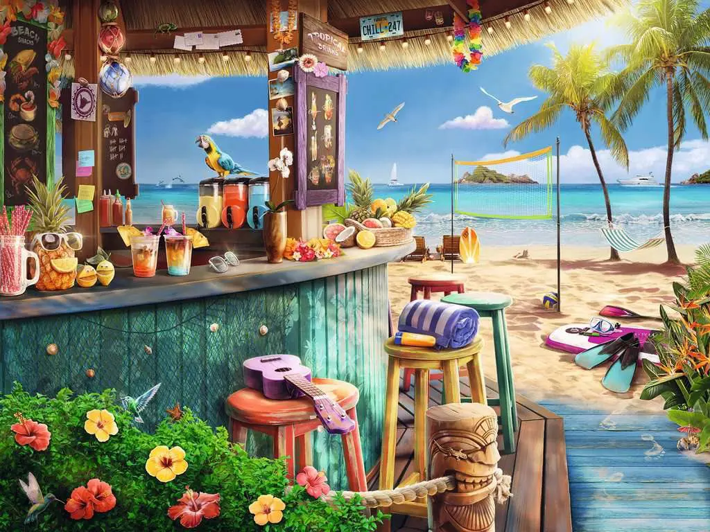 Puzzle Beach bar