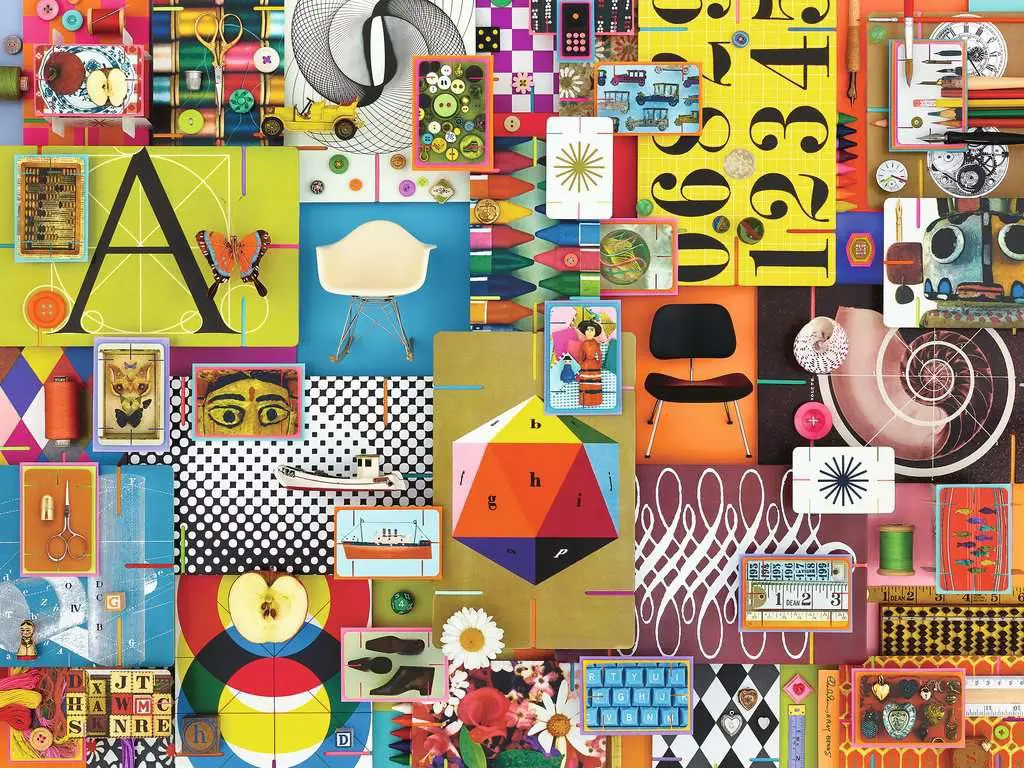 Puzzle La maison de cartes d'Eames