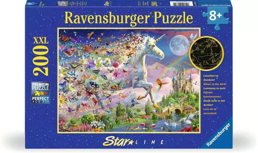 Puzzle Magical Butterfly Unicorn neon
