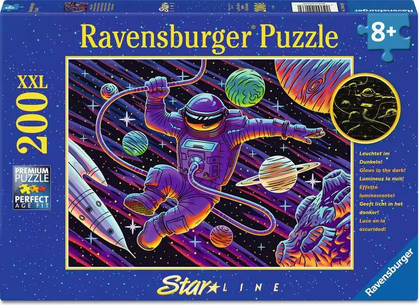 Puzzle Călătorie în spațiu – neon