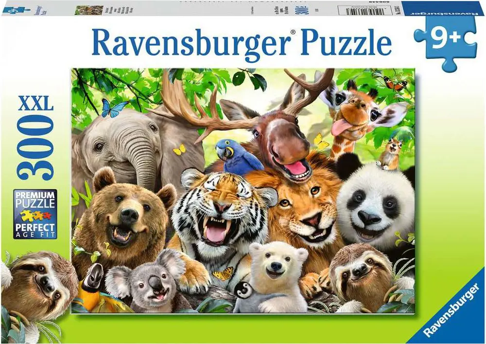 Puzzle Selfie-uri cu animale exotice XXL