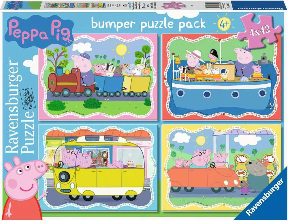 Puzzle 4x42 Peppa Pig: Ride