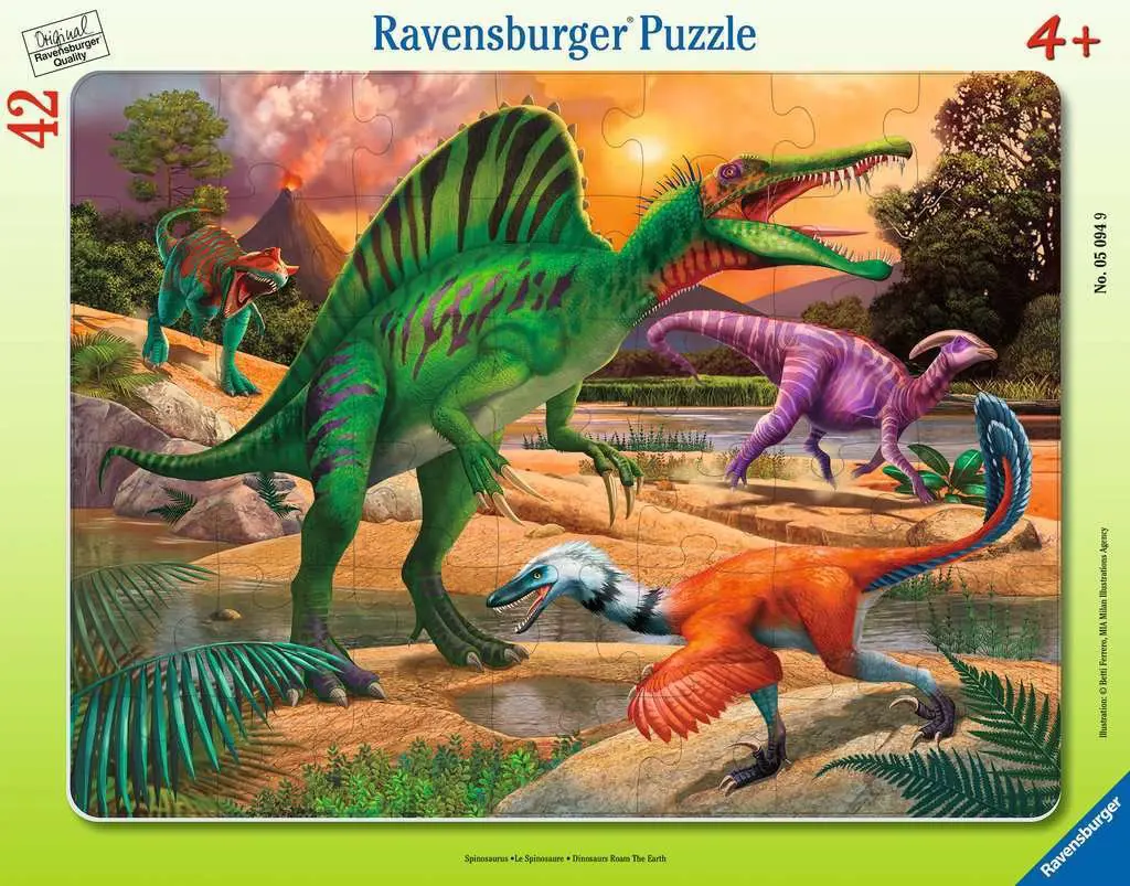 Puzzle Dinosaur Roam the Earth