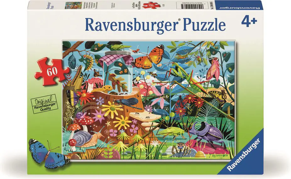 Puzzle Aventuri în grădină cu insecte