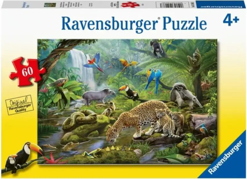 Puzzle Regnskovsfamilier