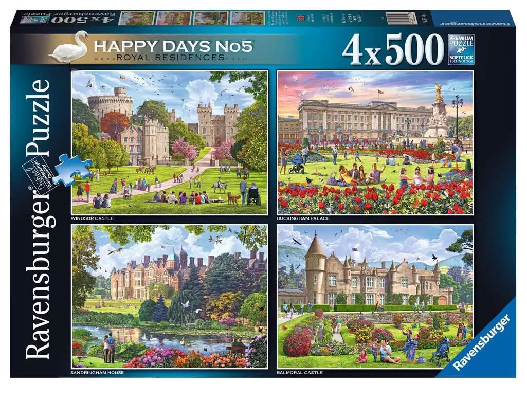 Puzzle 4x500 Royal Residences