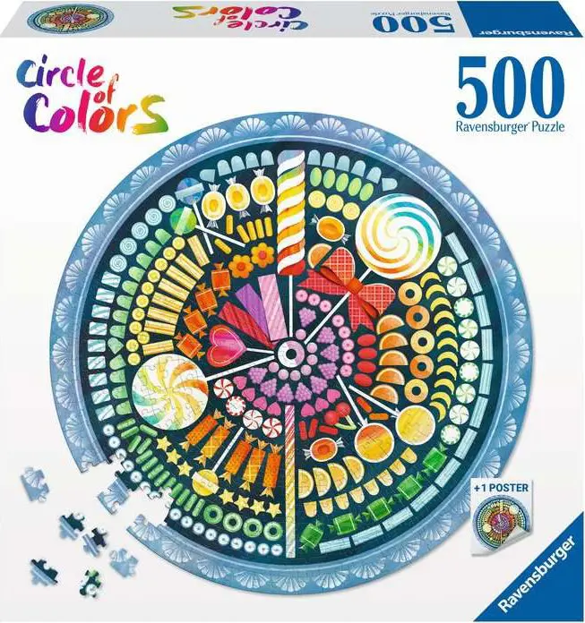 Puzzle Bonbons, round