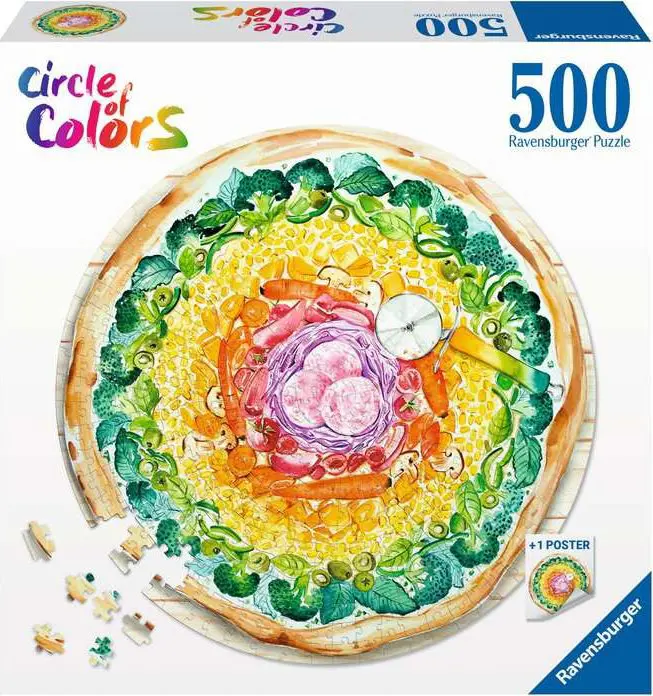 Puzzle Color wheel: Pizza