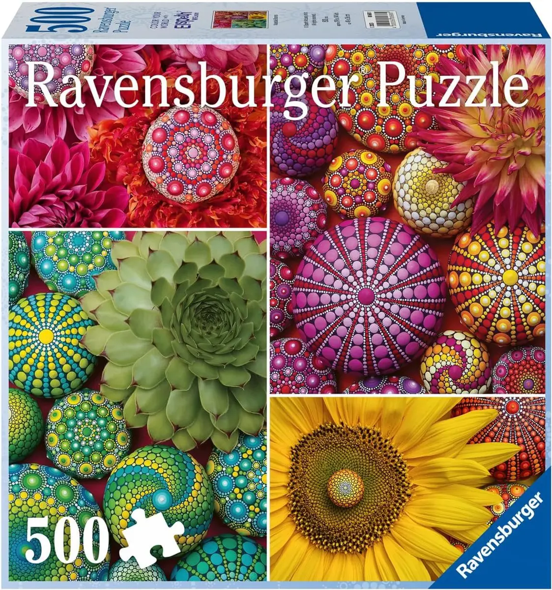 Puzzle Mandala blomstrer