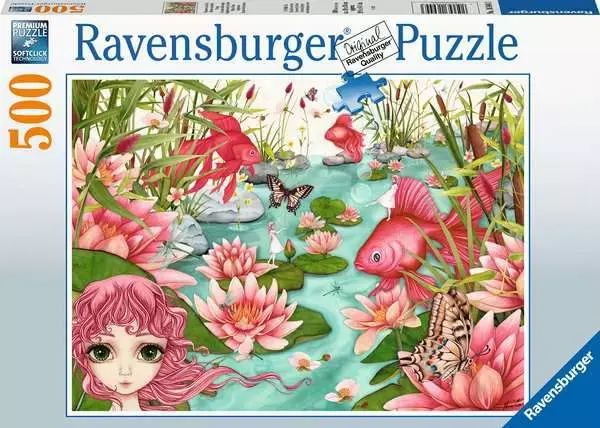 Puzzle Minus dagdrømme ved dammen